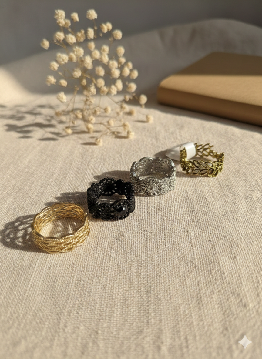 Antique Design Filigree Rings Collection