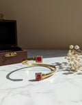 Ruby Square Open Cuff